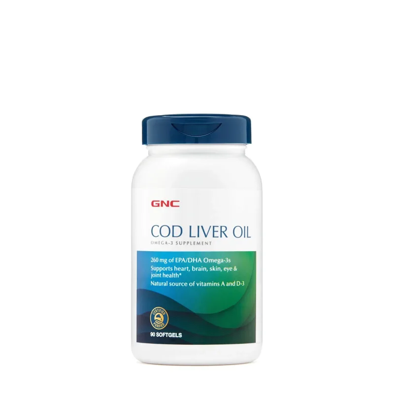 Gnc Cod Liver Oil, Ulei Triplu Din Ficat De Cod, 90 Cps — preț și oferte