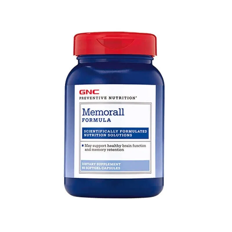Gnc Preventive Nutrition Memorall, Formula Pentru Sanatatea Creierului Si Imbunatatirea Memoriei, 60 Cps — preț și oferte