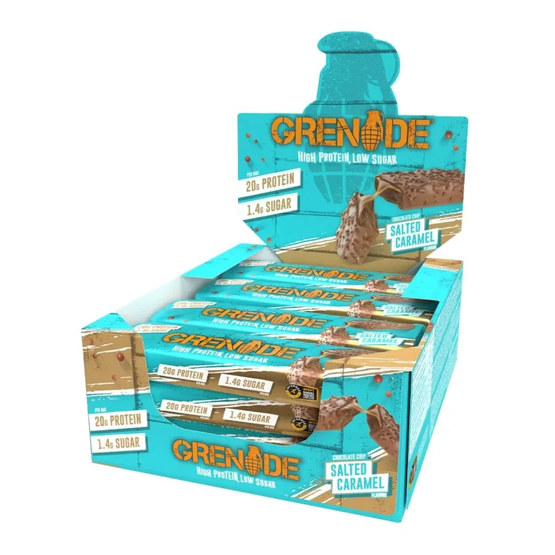 Grenade High Protein, Low Sugar Bar Salted Caramel, Baton Proteic Cu Aroma De Fulgi De Ciocolata Si Caramel Sarat, 60 G — preț și oferte