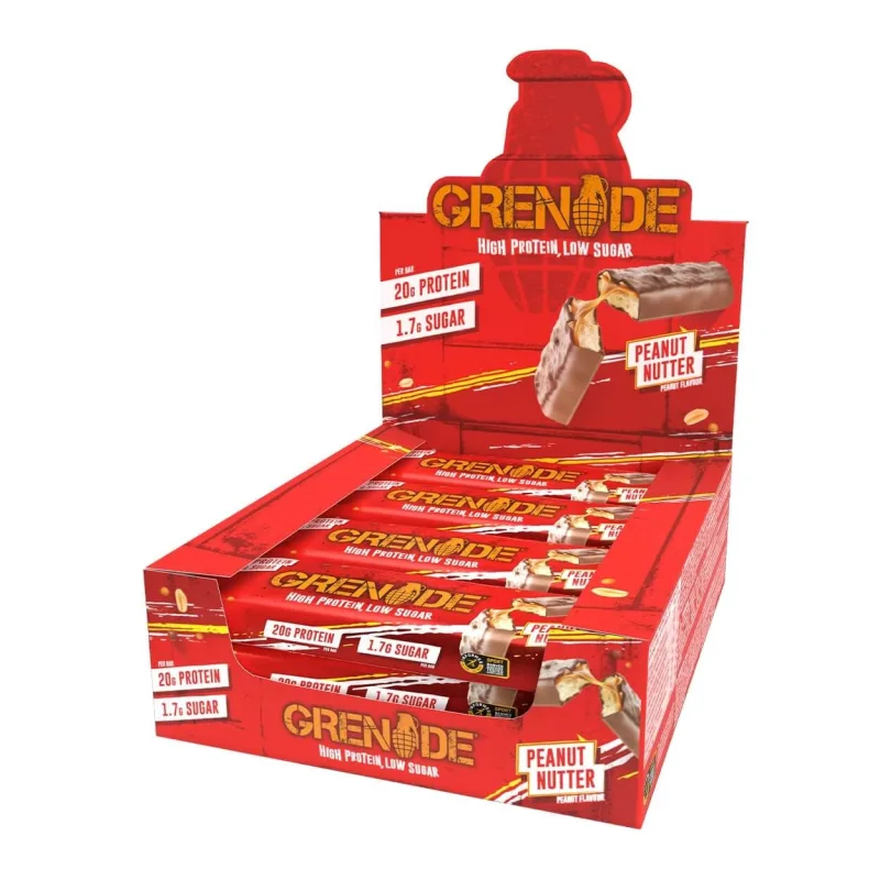 Grenade High Protein, Low Sugar Bar Peanut Nutter, Baton Proteic Cu Aroma De Unt De Arahide, 60 G — preț și oferte