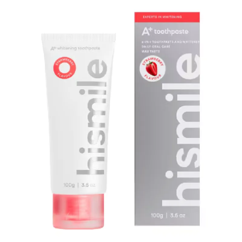 Pasta de dinti 2in1 albire, capsune A+ Whitening, 100 g, Hismile — preț și oferte