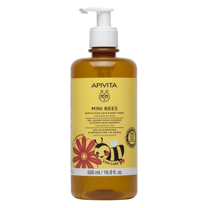 Gel de dus pentru copii, 500 ml, Apivita — preț și oferte