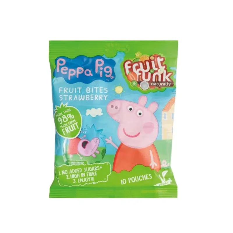 Gustare din fructe cu capsuni Peppa Pig, 100 gr, Fruit Funk — preț și oferte
