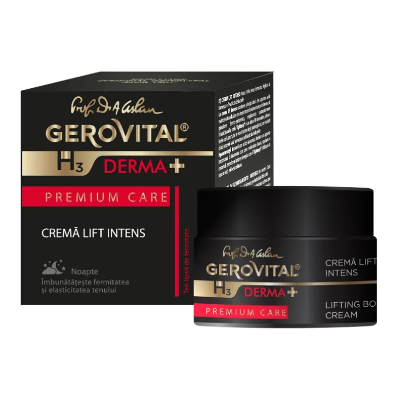 Crema lift intens H3 Derma+ Premium Care, 50 ml, Gerovital FARMEC — preț și oferte