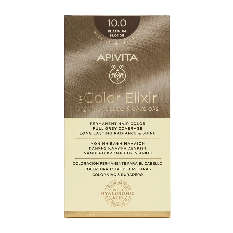 Vopsea pentru par My Color Elixir, nuanta 10.0, Apivita — preț și oferte