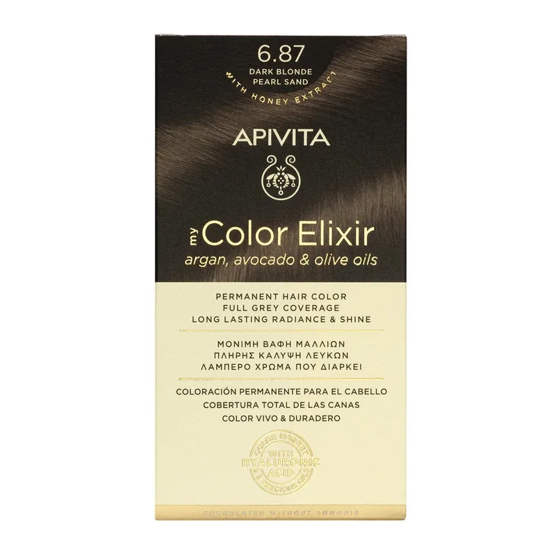Vopsea pentru par My Color Elixir, nuanta 6.87, Apivita — preț și oferte