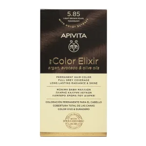 Vopsea pentru par My Color Elixir, nuanta 5.85, Apivita