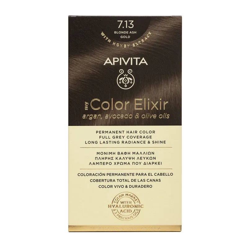 Vopsea pentru par My Color Elixir, nuanta 7.13, Apivita — preț și oferte