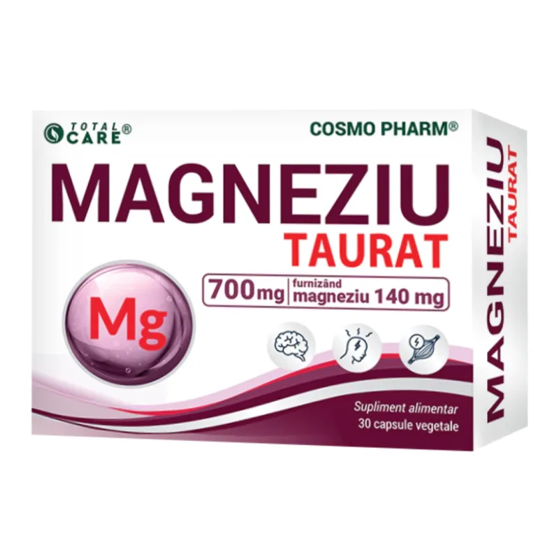 Magneziu Taurat, 30 capsule vegetale, Cosmo Pharm — preț și oferte