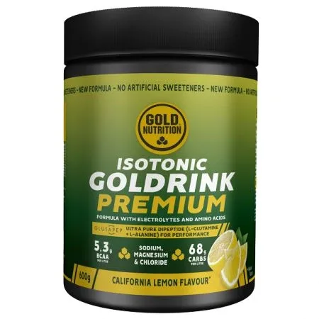 Bautura izotonica cu aroma de lamaie Isotonic Gold Drink Premium, 600 g, Gold Nutrition — preț și oferte