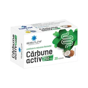 Cǎrbune activ, 250 mg, 20 capsule, Helcor