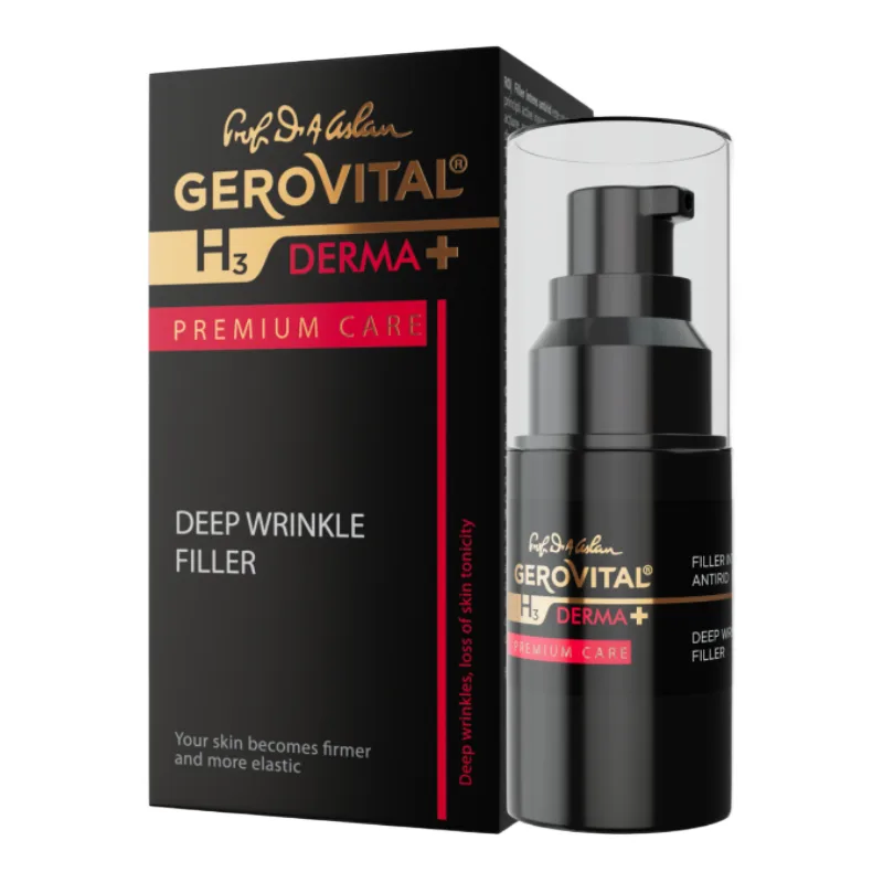 Filler intens antirid H3 Derma+ Premium Care, 15 ml, Gerovital FARMEC — preț și oferte