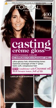 Loreal Paris CASTING CREME GLOSS Vopsea păr 400 şaten, 1 buc — preț și oferte