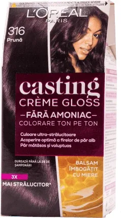 Loreal Paris CASTING CREME GLOSS Vopsea păr 316 prună, 1 buc — preț și oferte