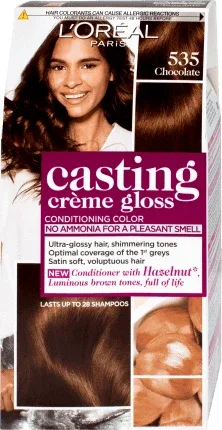 Loreal Paris CASTING CREME GLOSS Vopsea păr 535 ciocolată, 1 buc