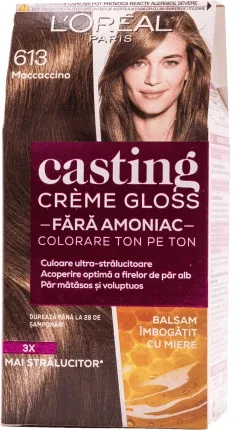 Loreal Paris CASTING CREME GLOSS Vopsea păr 613 iced mocaccino, 1 buc — preț și oferte