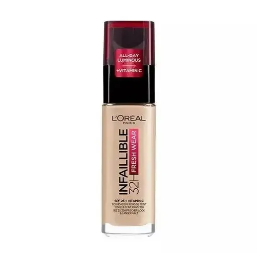 Loreal Paris Infaillible 32H Fresh Wear fond de ten 125 Natural Beige, 30 ml — preț și oferte