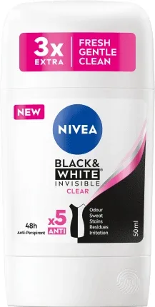 Nivea Deodorant stick B&W Clear, 50 ml — preț și oferte