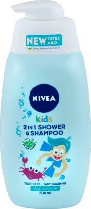 Nivea Kids 2in1 şampon pentru copii cu măr, 500 ml — preț și oferte