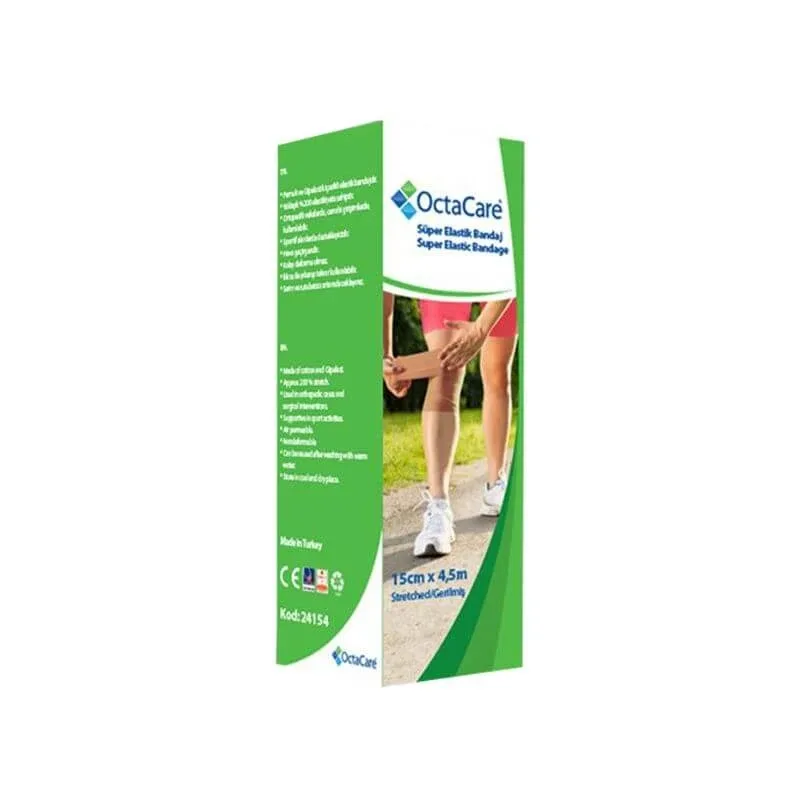 Fasa elastica cu elasticitate 200%, 15 cm x 4.5 m, OctaCare — preț și oferte