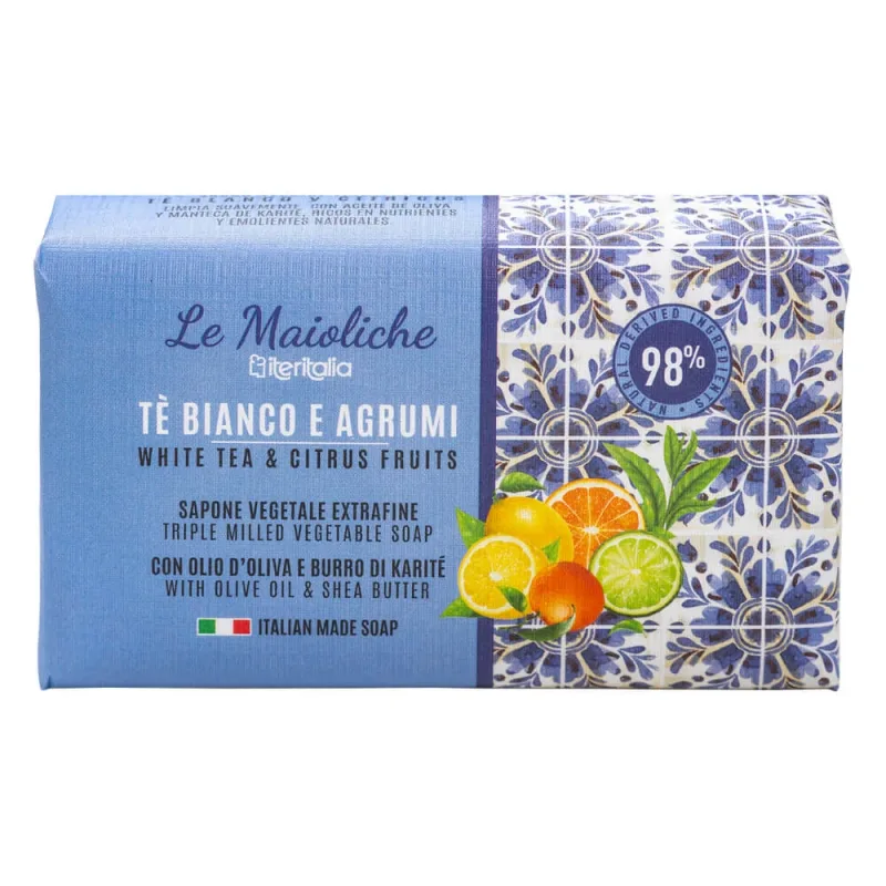 Sapun vegetal cu ceai alb si citrice, 175g, Iteritalia — preț și oferte
