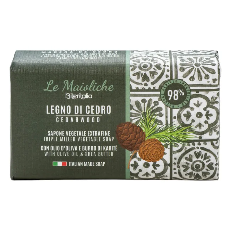 Sapun vegetal cu lemn de cedru, 175g, Iteritalia — preț și oferte