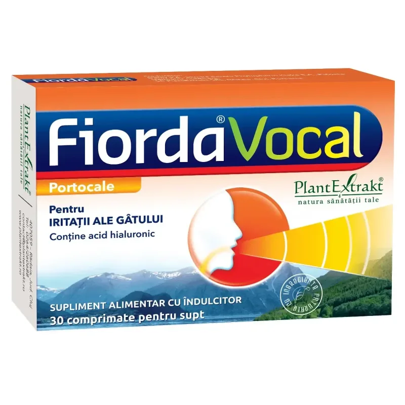 Fiorda Vocal Portocale x 30cpr, Plant Extract Plant Extrakt — preț și oferte
