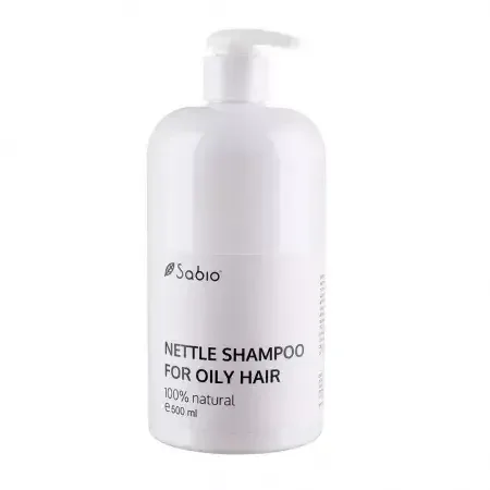 Sampon natural pentru par uleios cu urzica, 500 ml, Sabio — preț și oferte