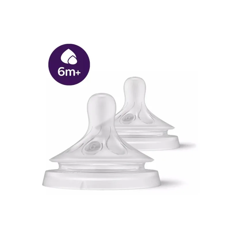Tetina cu debit pentru hrana consistenta Natural Response, 6 luni+, Philips Avent — preț și oferte