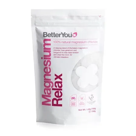 Fulgi de baie cu magneziu, Magneziu Flakes Relax, pentru relaxare si sanatatea sistemului nervos, 750 g, BetterYou — preț și oferte