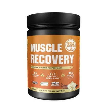 Pudra pentru recuperare musculara cu gust de vanilie Muscle Recovery, 900 g, Gold Nutrition — preț și oferte