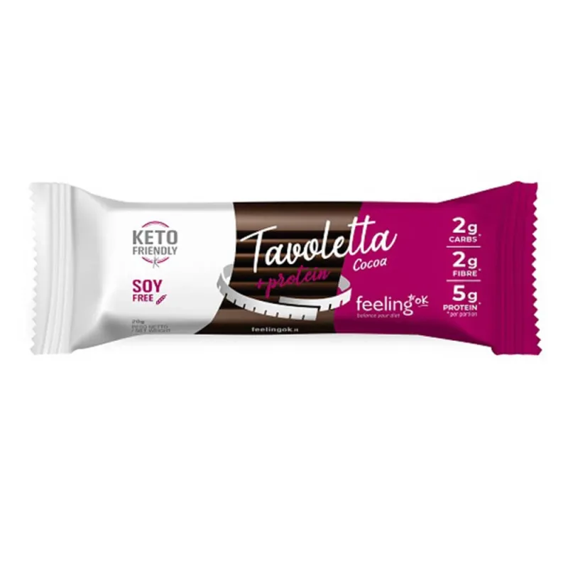 Baton proteic de ciocolata, 20 g, Feeling Ok — preț și oferte