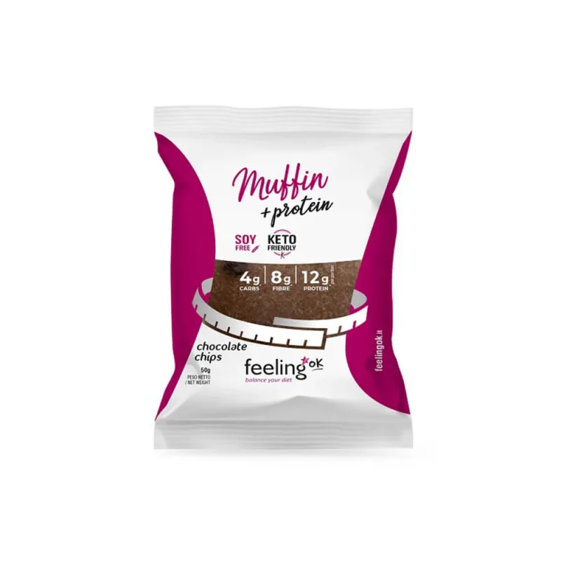 Briosa cu chipsuri de ciocolata, 50 g, Feeling Ok — preț și oferte