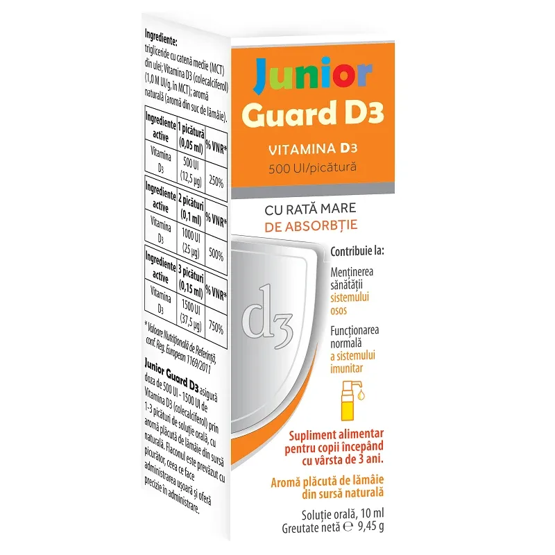 Junior Guard D3, 10 ml, Magna Pharm — preț și oferte
