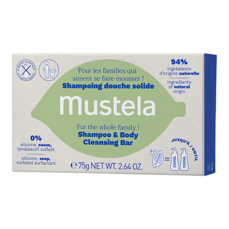 Sampon solid par si corp, 75 g, Mustela — preț și oferte