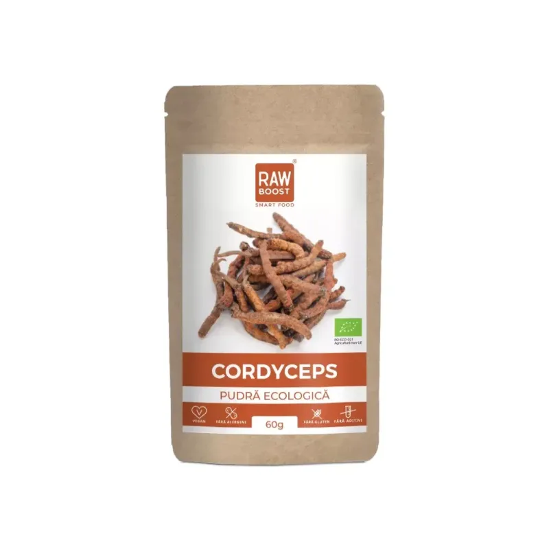 Pudra ecologica Cordyceps, 60 gr, Rawboost — preț și oferte