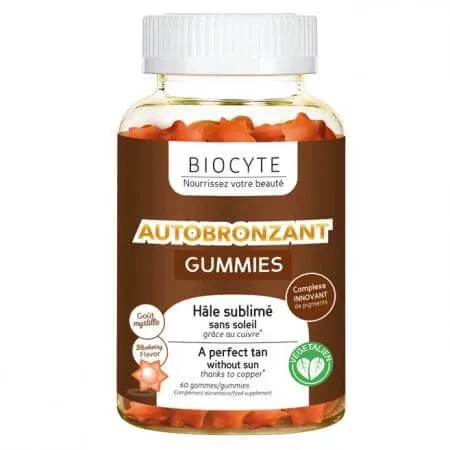 Autobronzant Gummies, 60 jeleuri, Biocyte — preț și oferte