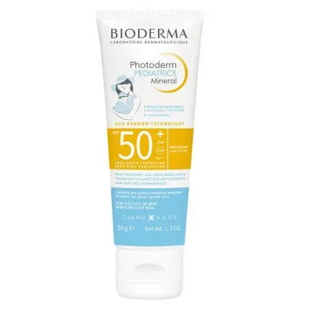 Bioderma Pediatrics Crema minerala protectie solara pentru copii Mineral, SPF 50+, 50 ml — preț și oferte