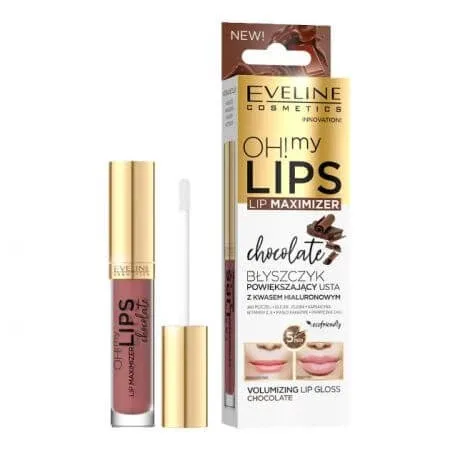 Luciu de buze Oh! My Lips, Chocolate, 4.5 ml, Eveline Cosmetics — preț și oferte