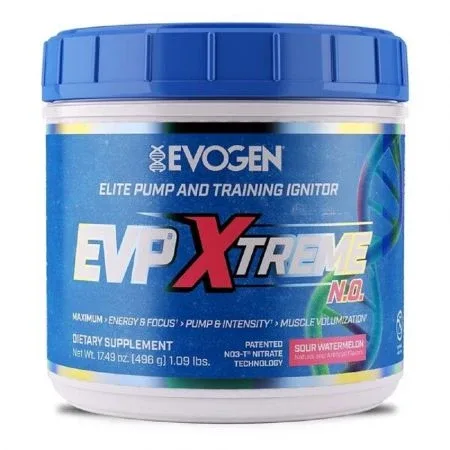 Pre Workout EVP Xtreme, Sour Watermelon, 480 g, Evogen Evogen Nutrition — preț și oferte