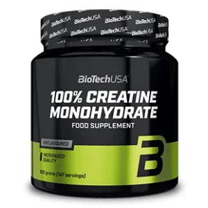 100% Creatine Monohydrate, 300 g, Biotech USA — preț și oferte