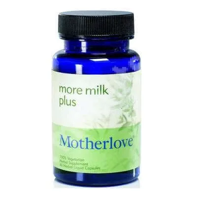 Capsule din 100% plante medicinale pentu mămici care alăptează More milk plus, 60 capsule, Motherlove Herbal — preț și oferte