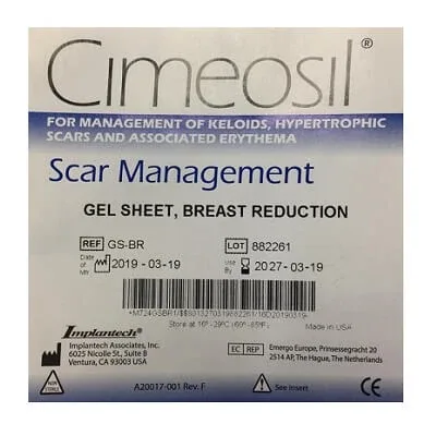 Cimeosil Scar ManagementGel Sheet, 25.4 cm x 30.5 cm, Implantech — preț și oferte