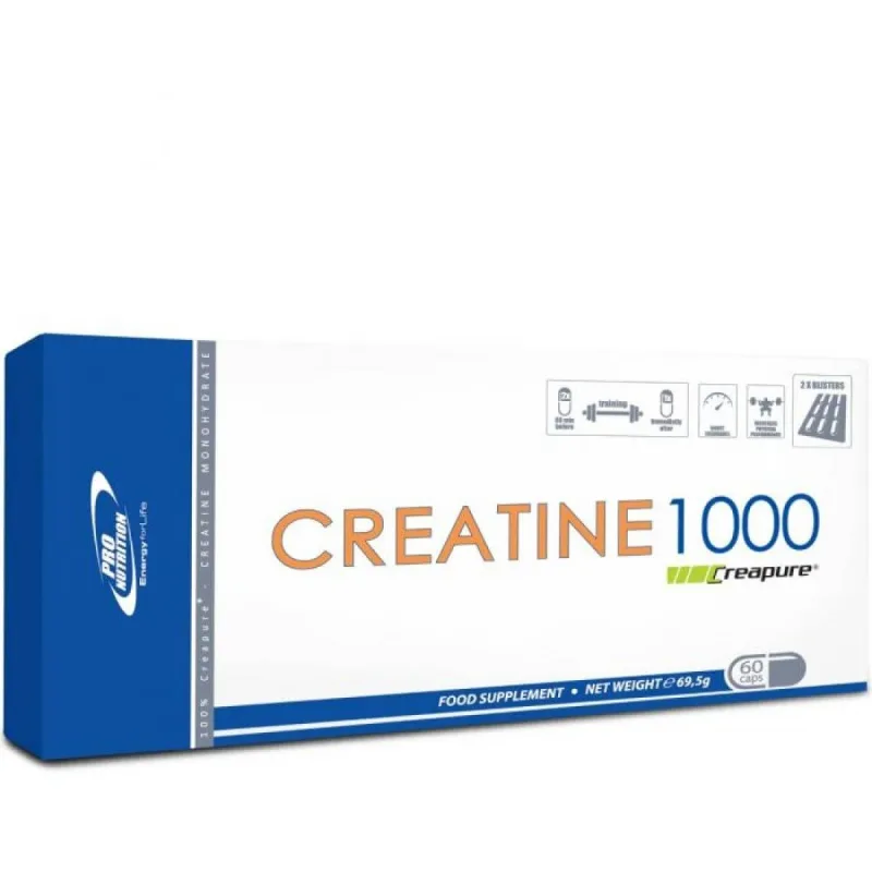 Creatine 1000, 60 capsule, Pro Nutrition — preț și oferte