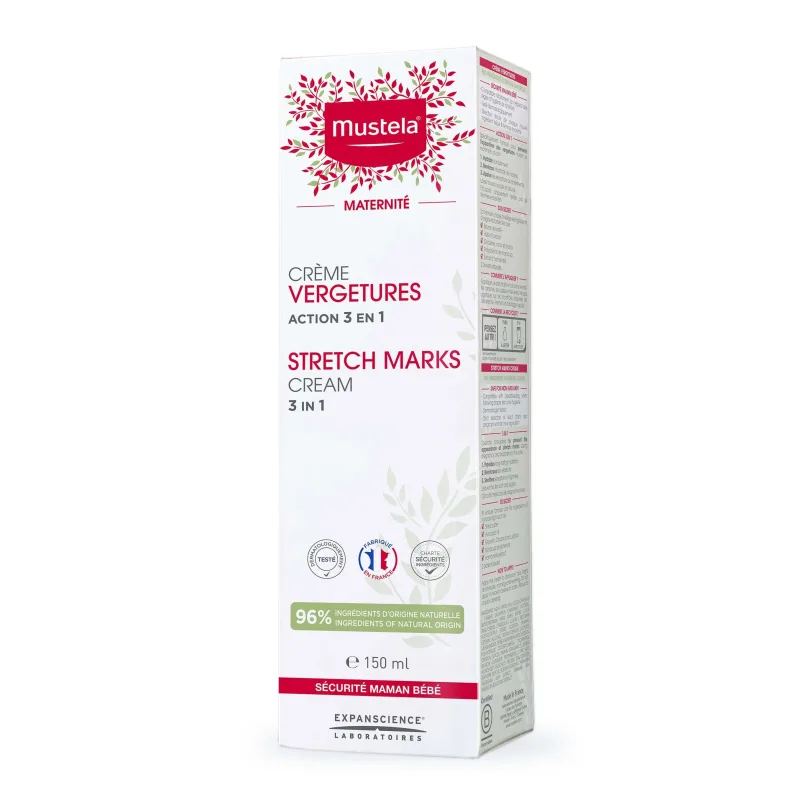 Crema antivergeturi cu actiune 3 in 1 Maternite, 150 ml, Mustela — preț și oferte