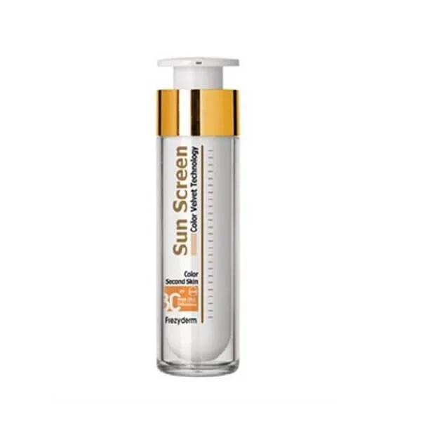 Crema de fata pentru protectie solara SPF 30 Sun Screen Color Velvet, 50 ml, Frezyderm — preț și oferte