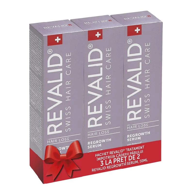 Pachet Ser contra caderii parului, 50 ml, 3 bucati, Revalid EWOPHARMA — preț și oferte