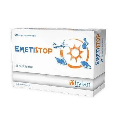 Emetistop (Metistop), 20 comprimate, Hyllan HYLLAN PHARMA — preț și oferte