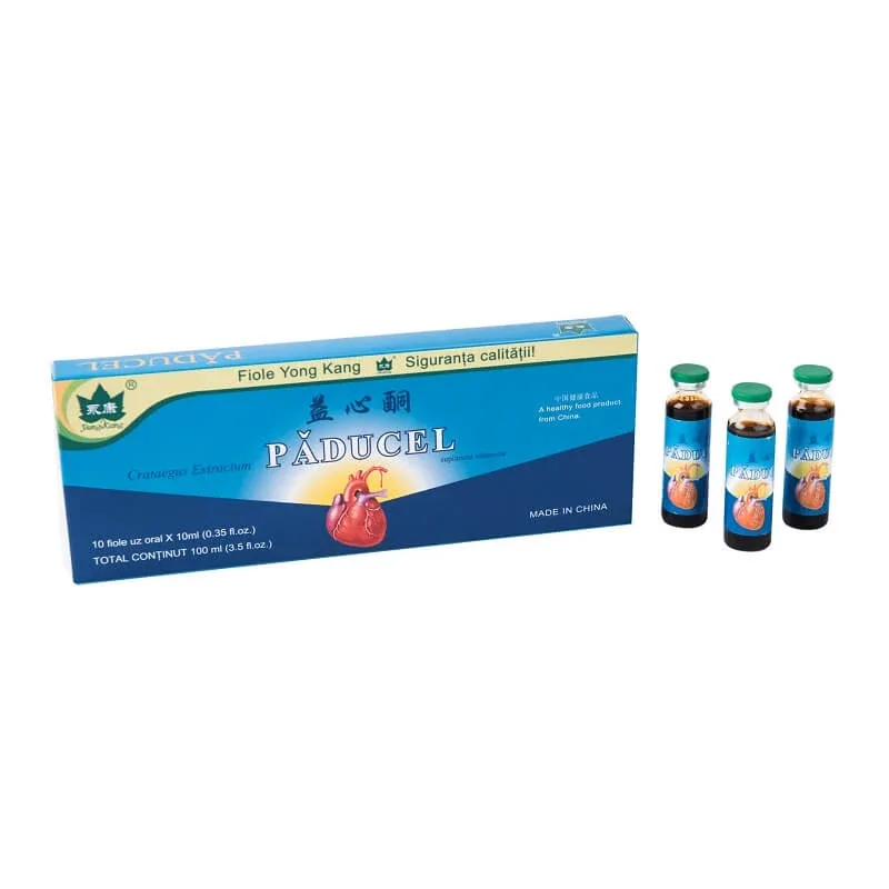 Extract de Păducel, 10 fiole, Yongkang International China — preț și oferte