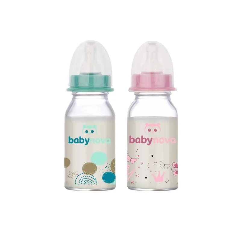 BabyNova Biberon sticla decorat, 120ml — preț și oferte